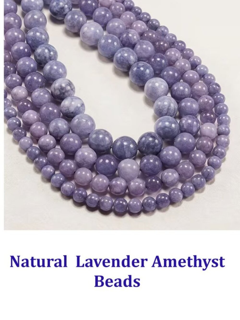 Natural Lavender Amethyst Beads 10mm 38 beads